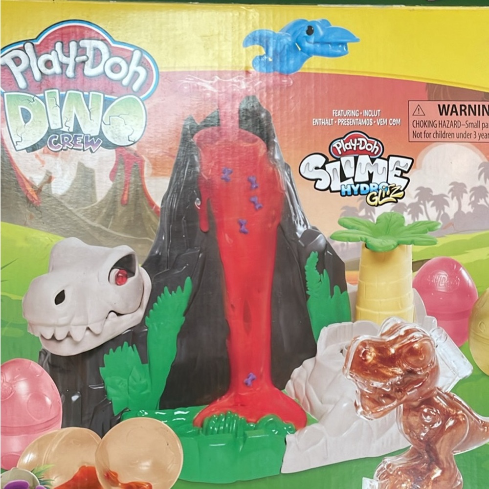 Slime play dough dinosaur set